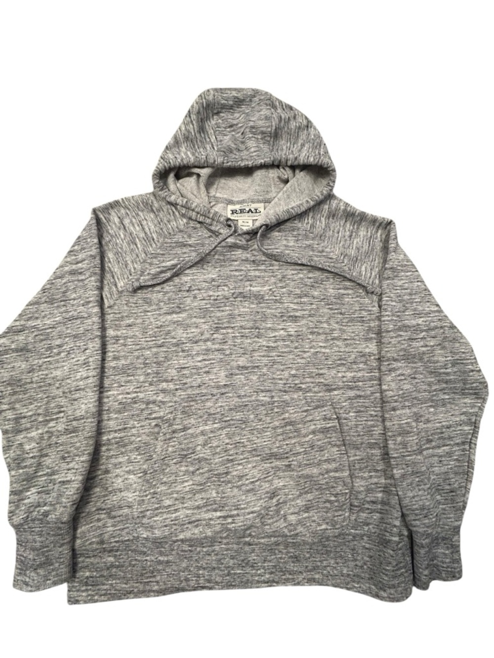 Ariat REAL Women’s Hoodie Pullover Sweatshirt Marbled Gray Medium